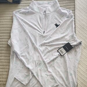 White Quarter-Zip Pullover